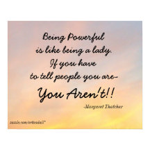 MÄCHTIG MARGARET THATCHER SEIN