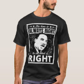 Mächtig Martin Luther King Jr. Zitat beunruhigt B T-Shirt (Vorderseite)