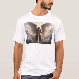 Mächtig St. Michael der Erzengel Herrenhemd T-Shirt