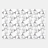 Mächtig wie die Eiche Spooky Hand Gezeichnet Geschenkpapier Set (Vorderseite)