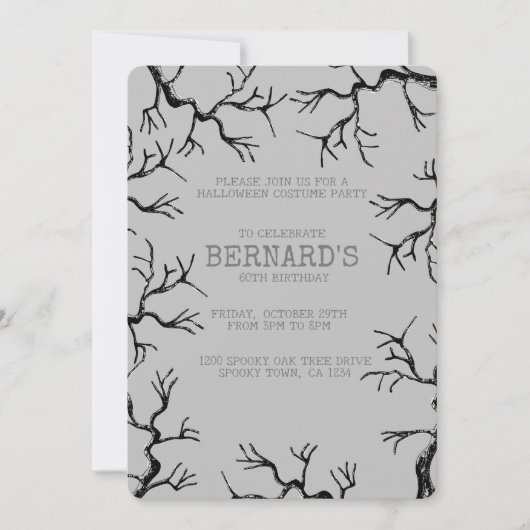 Mächtig wie die Eichenspöttin Erwachsene Geburtsta Einladung (Vorderseite)