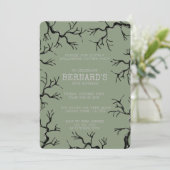 Mächtig wie die Eichenspöttin Erwachsene Geburtsta Einladung (Stehend Vorderseite)