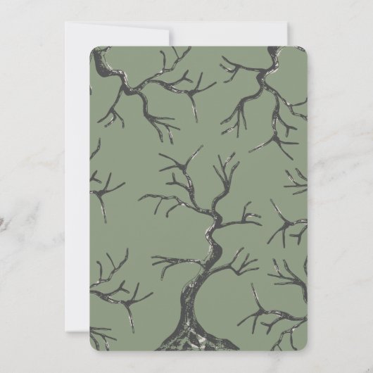 Mächtig wie die Eichenspöttin Erwachsene Geburtsta Einladung (Rückseite)