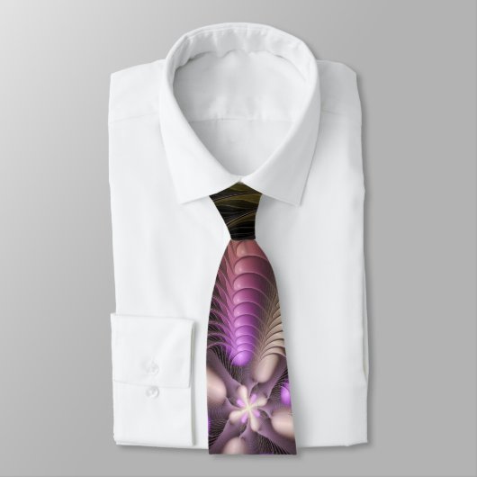 Mächtige Bewegung Farbiges Abstraktes Fraktal Kuns Krawatte (Gebunden)