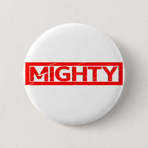 Mächtige Briefmarke Button