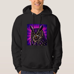 Mächtige Eule Vintage-Wildlife Hoodie