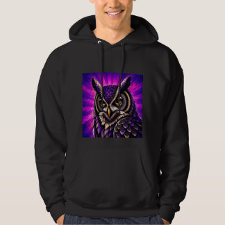 Mächtige Eule Vintage-Wildlife Hoodie