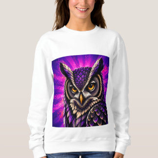 Mächtige Eule Vintage-Wildlife Sweatshirt