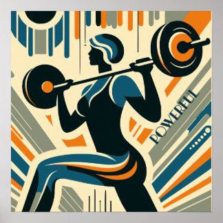 Mächtige Frauen: Art Deco Poster