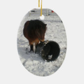 Mächtige Miniverzierung Keramik Ornament (Hinten)