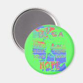 Mächtige ÖKO USA Hillary Hope We are Stronger Town Magnet (Vorderseite/Rückseite)