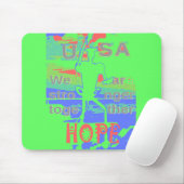 Mächtige ÖKO USA Hillary Hope We are Stronger Town Mousepad (Mit Mouse)