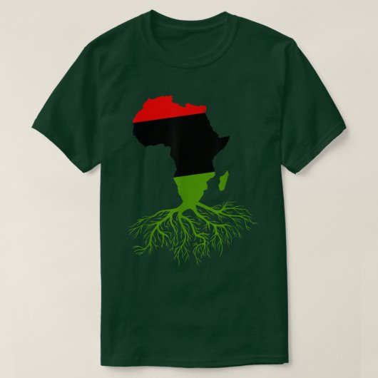 Mächtige Roots African Black History Month BLM Afr T-Shirt (Design vorne)