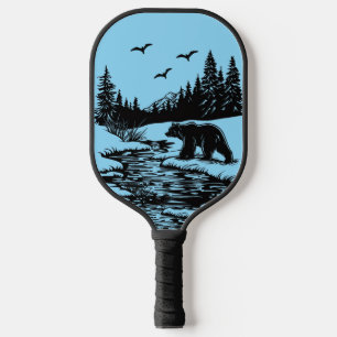 Mächtige Wald-Bären-Pickleball-Schläger Pickleball Schläger