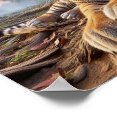 Mächtiger Bengalischer Tiger im Wilden Dschungel Poster (Ecke)