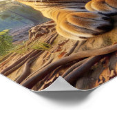 Mächtiger Bengalischer Tiger im Wilden Dschungel Poster (Ecke)