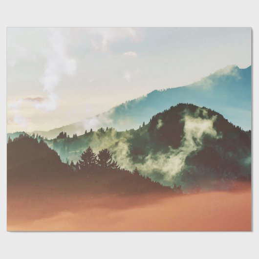 Mächtiger Berg Geschenkpapier (Flach)