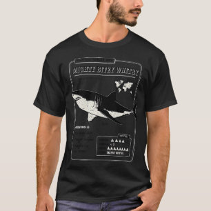 Mächtiger Bissiger Weißer T-Shirt