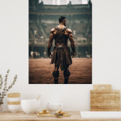 Mächtiger Gladiator in der alten Arena - Inspirin Poster (Küche)