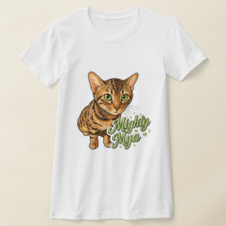 Mächtiger Mya-V-Ausschnitt T-Shirt