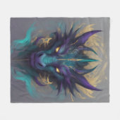 Mächtiger Mythischer Drachenleiter Fleecedecke (Vorderseite (Horizontal))