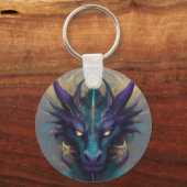 Mächtiger Mythischer Drachenleiter Schlüsselanhänger (Vorderseite)