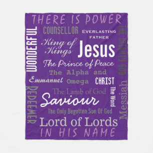 Mächtiger Name Jesu Christlich Fleecedecke