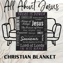 Mächtiger Name Jesu Christlich Fleecedecke