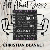 Mächtiger Name Jesu Christlich Fleecedecke