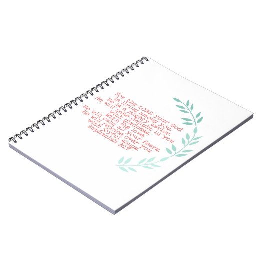 "mächtiger Retter" zephaniah 3:17zeitschrift Notizblock (Linke Seite)