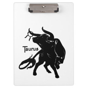 Mächtiger Stier Taurus Sternzeichen Klemmbrett