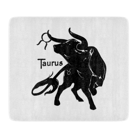 Mächtiger Stier Taurus Sternzeichen Schneidebrett (Vorderseite)