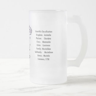 Mächtiger Weasel Mattglas Bierglas