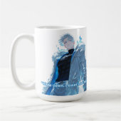 Mächtiger Weißhaar Anime-Typ Kaffeetasse (Links)
