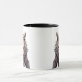 Mächtiger Wolf mit intensivem Blick. Tasse (Zentrum)