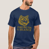 mächtiger Wolf-T - Shirt "Stärke in Stille" (Vorderseite)