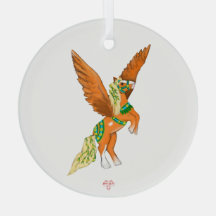 Mächtiges belgisches Pegasus-Vintage-Karussellpfer