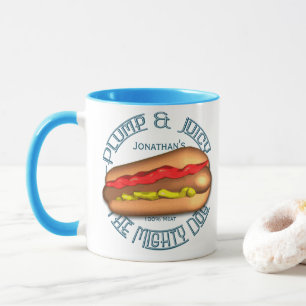 Mächtiges Hundewürstchen personalisiert Tasse