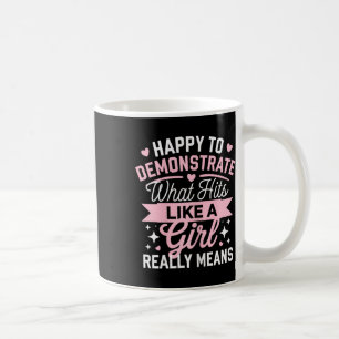 Mächtiges Karate-Mädchen Statement Design  Kaffeetasse