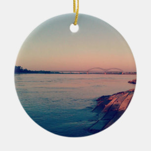 Mächtiges Mississippi Keramik Ornament