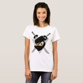 Mächtiges Ninja Grau T-Shirt (Vorne ganz)