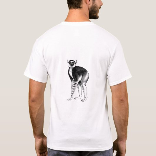 Mächtiges Sifaka: Entfesseln Sie Ihre innere Stärk T-Shirt (Rückseite)