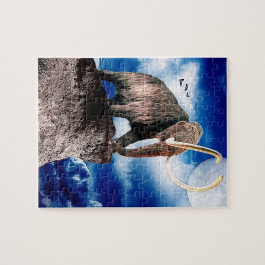 Mächtiges Wooly Mammut Puzzle (Horizontal)