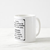 Machtkampf athletischen Trainer Kaffeetasse (VorderseiteRechts)