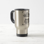 Machtkampf Chemiker Reisebecher (Vorderseite Links)