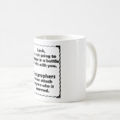 Machtkampf Geographen Kaffeetasse (VorderseiteRechts)