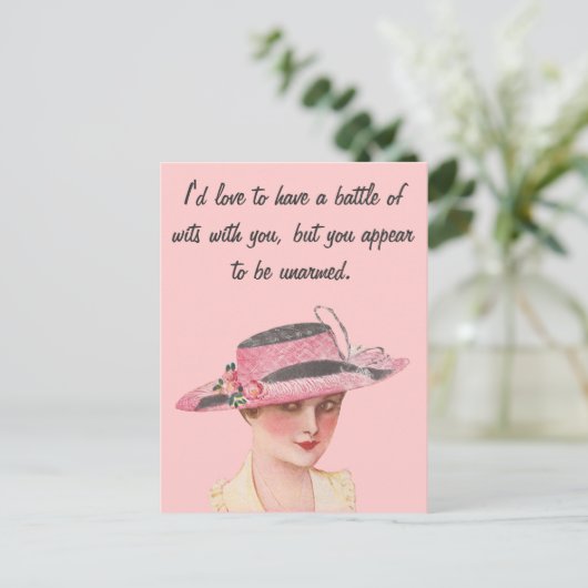 Machtkampf Postkarte (Stehend Vorderseite)