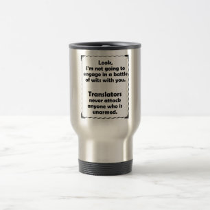 Machtkampf Übersetzer Reisebecher