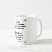 Machtkampf Werbeoffizier Kaffeetasse (VorderseiteRechts)