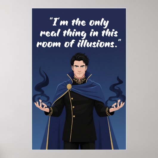 Machtloser Buchzitatposter Poster (Vorne)